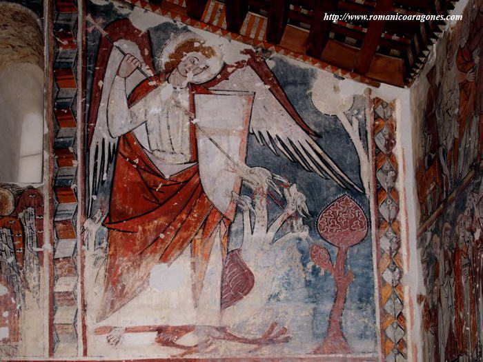 CABECERA. SAN MIGUEL Y EL DRAGN-DEMONIO
